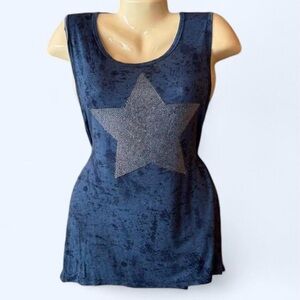 VOCAL Midnight Blue Star Tank Top